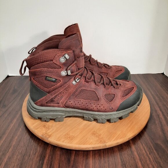 Vasque Breeze Mid GTX Womens Size 9 Boots Rum Raisin Red Leather Hiking Outdoor - Picture 1 of 10